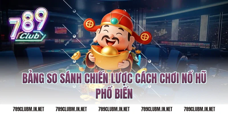 Bảng so sánh chiến lược cách chơi nổ hũ phổ biến