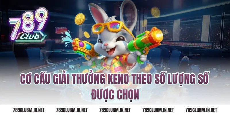 Cơ Cấu Giải Thưởng Keno Theo Số Lượng Số Được Chọn
